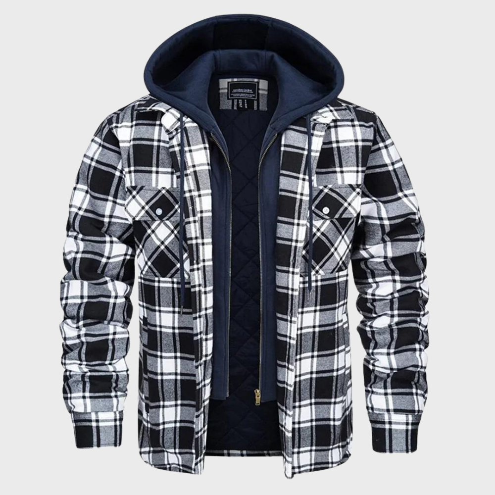 Raval – Heren Geruite Winterjas Comfortabel Ademend