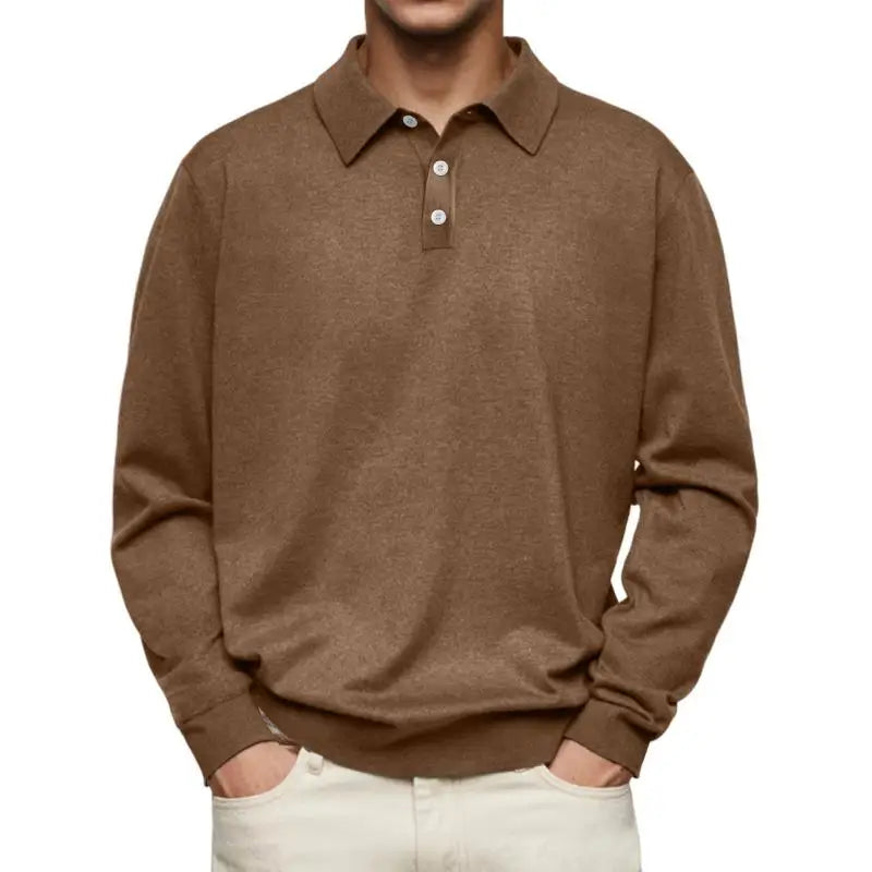 Heren Poloshirt Lange Mouw – Comfortabel & Stijlvol Casual
