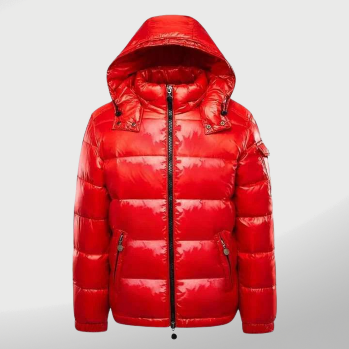 Kaelvor – Heren Winterjas Gewatteerd Glanzend Met Capuchon Stijlvol Warm