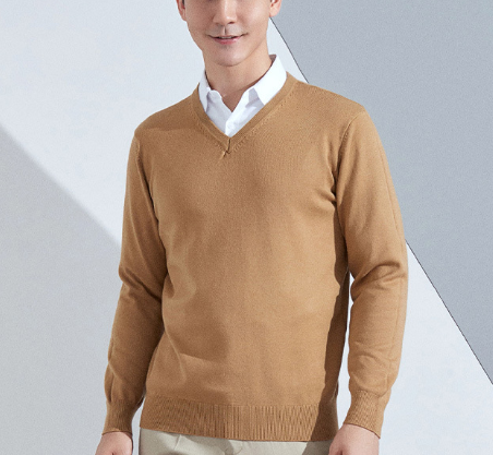 Heren Trui V-Hals – Slim Fit Elegant