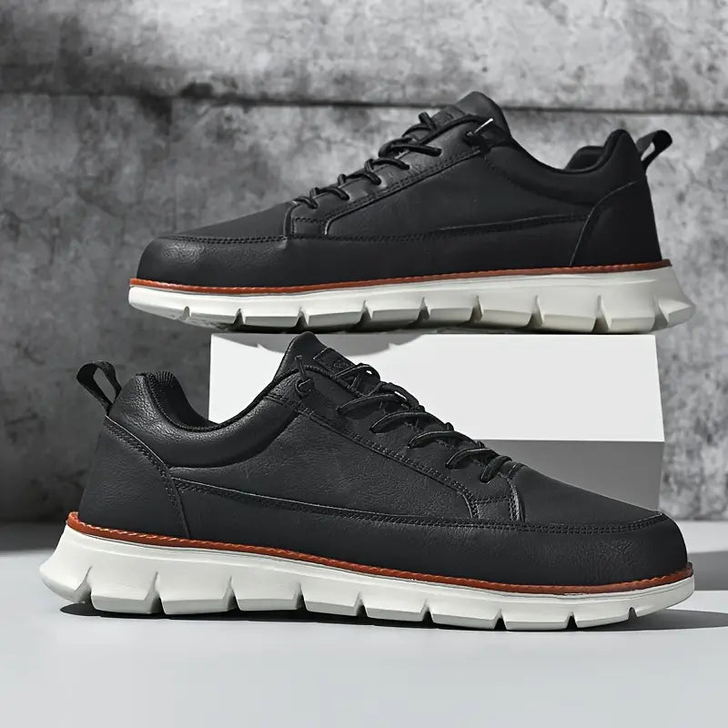 Heren Leren Sneakers – Lichtgewicht Draagcomfort