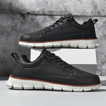 Heren Leren Sneakers – Lichtgewicht Draagcomfort