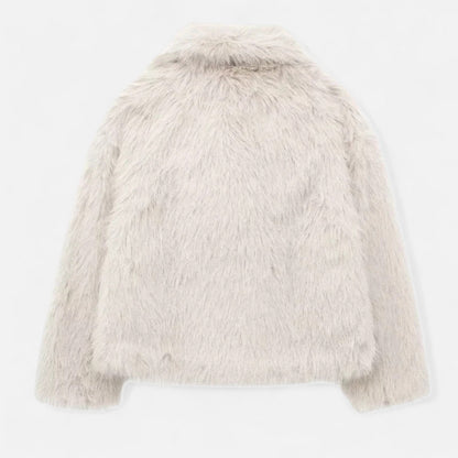 Dames Winterjas Elegant – Warme Fluffy Mantel