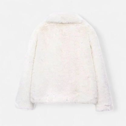 Dames Winterjas Elegant – Warme Fluffy Mantel