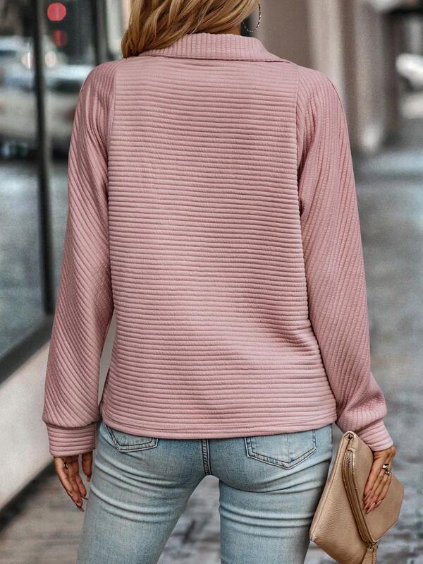 Dames Sweater Met Col – Elegante Coltrui Dames Met Ritssluiting Warm Casual & Stylish