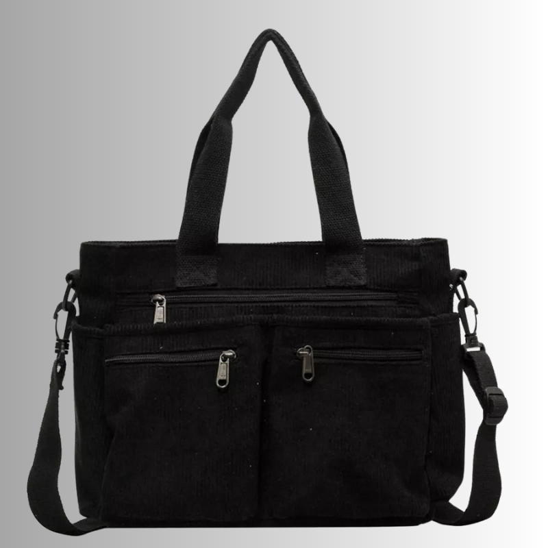 Dames Shopper Tas – Corduroy Schoudertas Groot