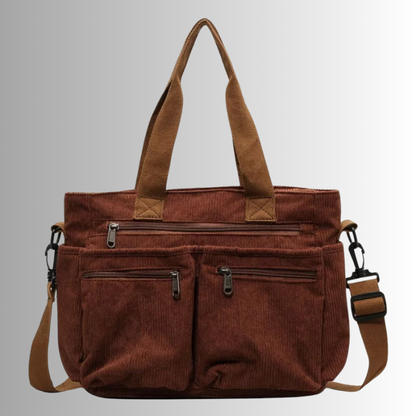 Dames Shopper Tas – Corduroy Schoudertas Groot