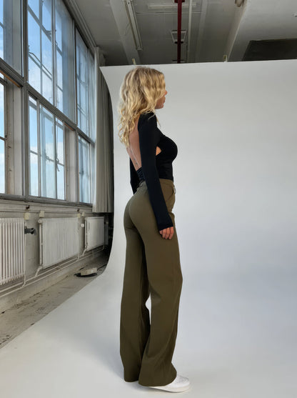 Lioren – Stijlvolle Wijde Broek Met Kreukvrije Finish en Tijdloze Pasvorm