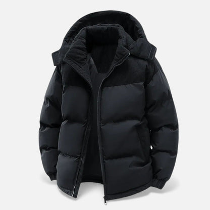 Heren Winterjas Warm – Fleece Gevoerd Winterjack Heren Met Afneembare Capuchon
