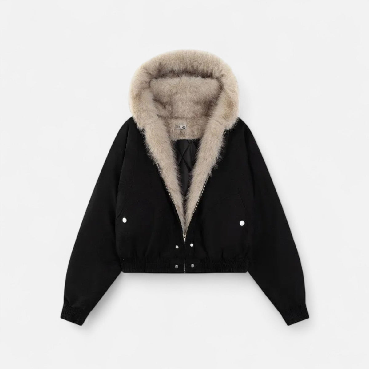Dames Winterjas Met Kraag – Vintage Jas Dames Warm Elegant Winter
