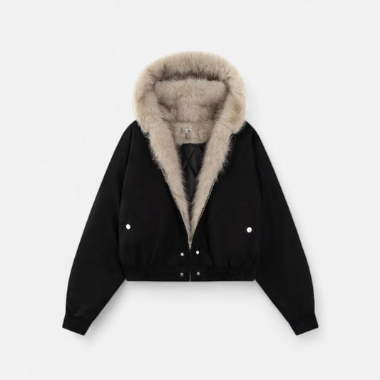 Dames Winterjas Met Kraag – Vintage Jas Dames Warm Elegant Winter