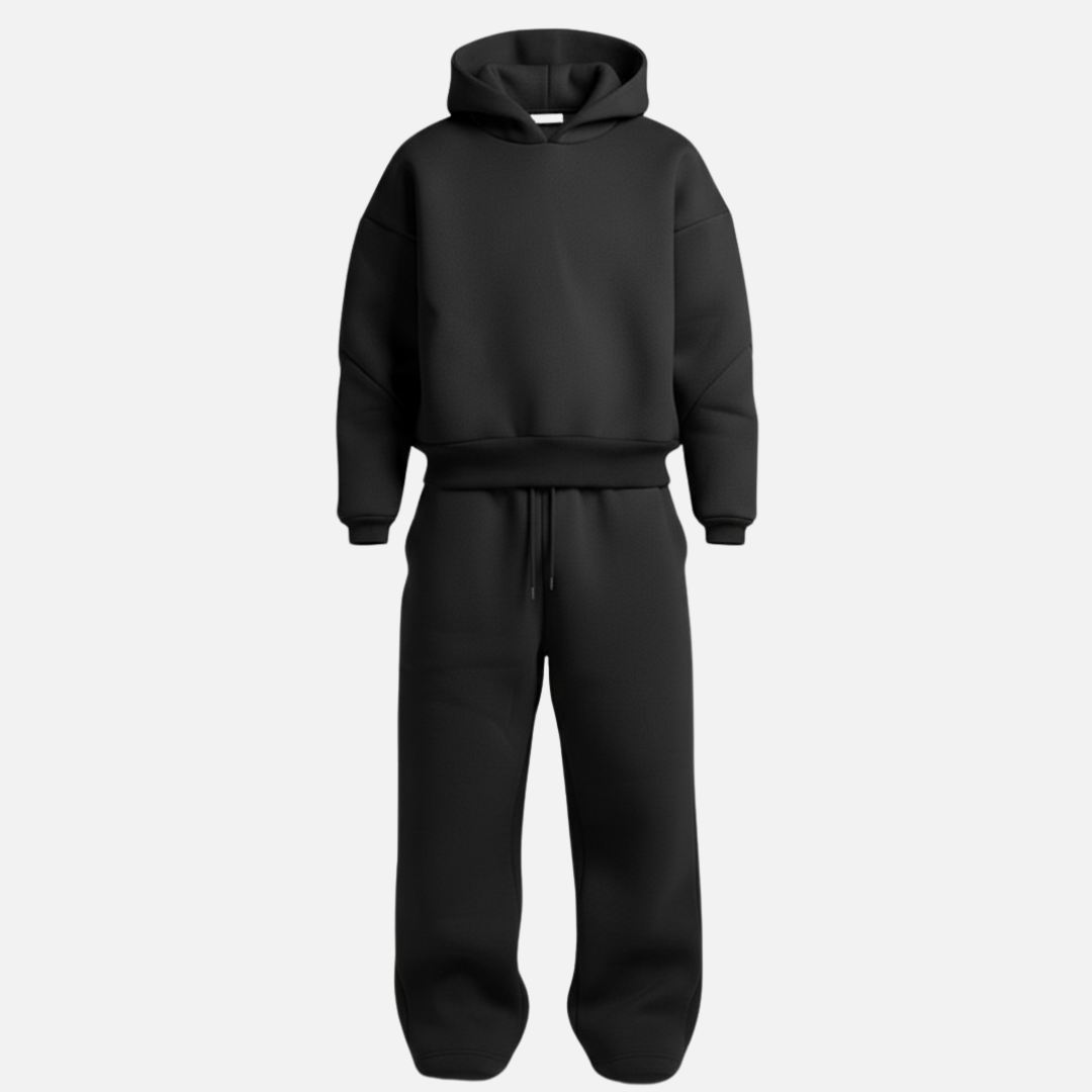 Heren Trainingspak Oversized - Hoodie en Joggingbroek Set, 2-Delig
