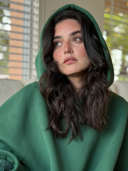 Oversized Hoodie Deken met Capuchon - Zachte Fleece Draagbare Deken