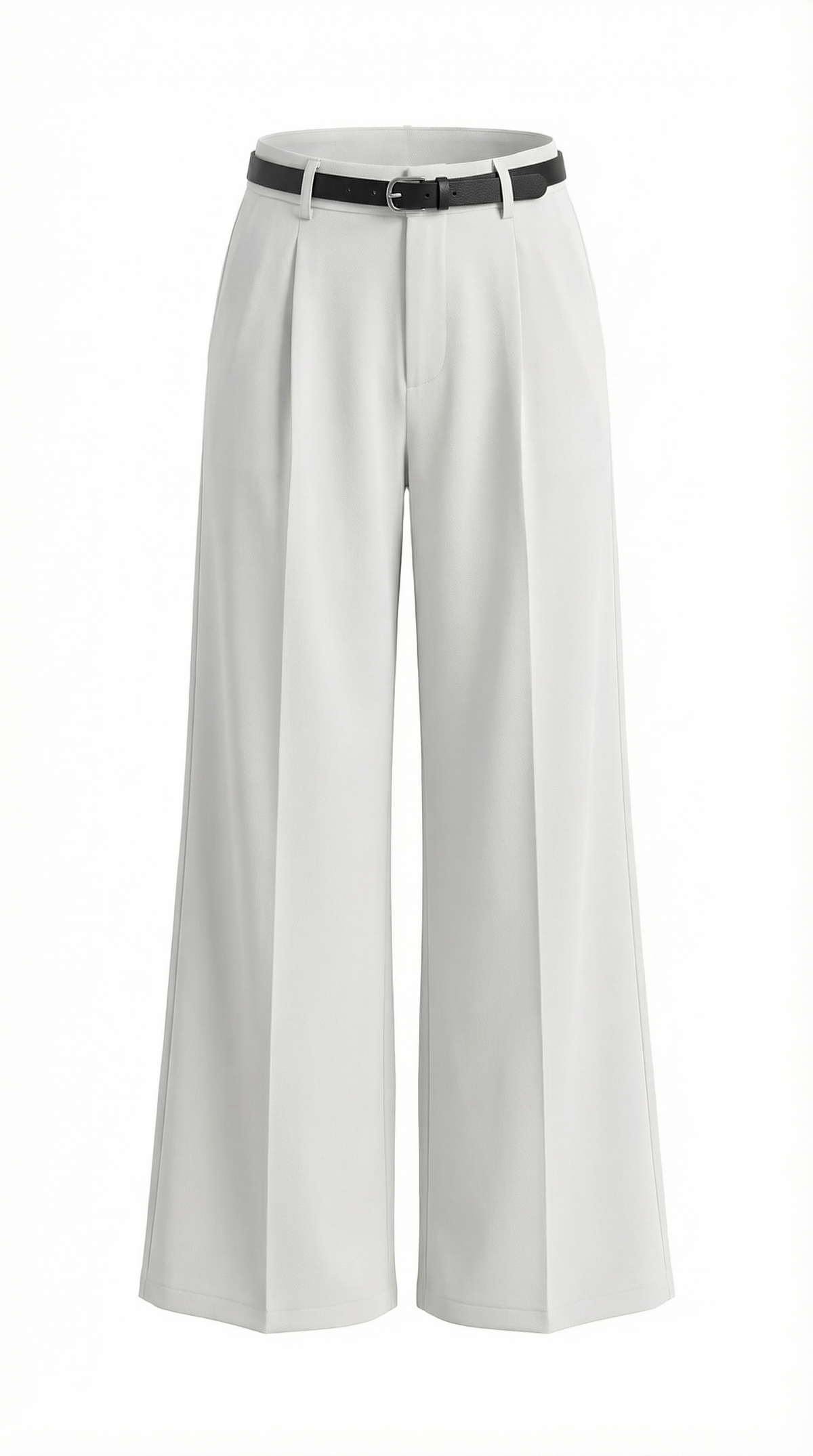 Dames Wide Leg Broek – Hoge Taille Met Ceintuur