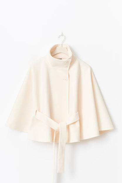 Virella – Dames Winterjas Cape Model Elegant Warm Losvallend Design