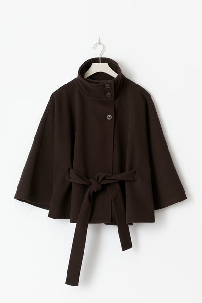 Virella – Dames Winterjas Cape Model Elegant Warm Losvallend Design