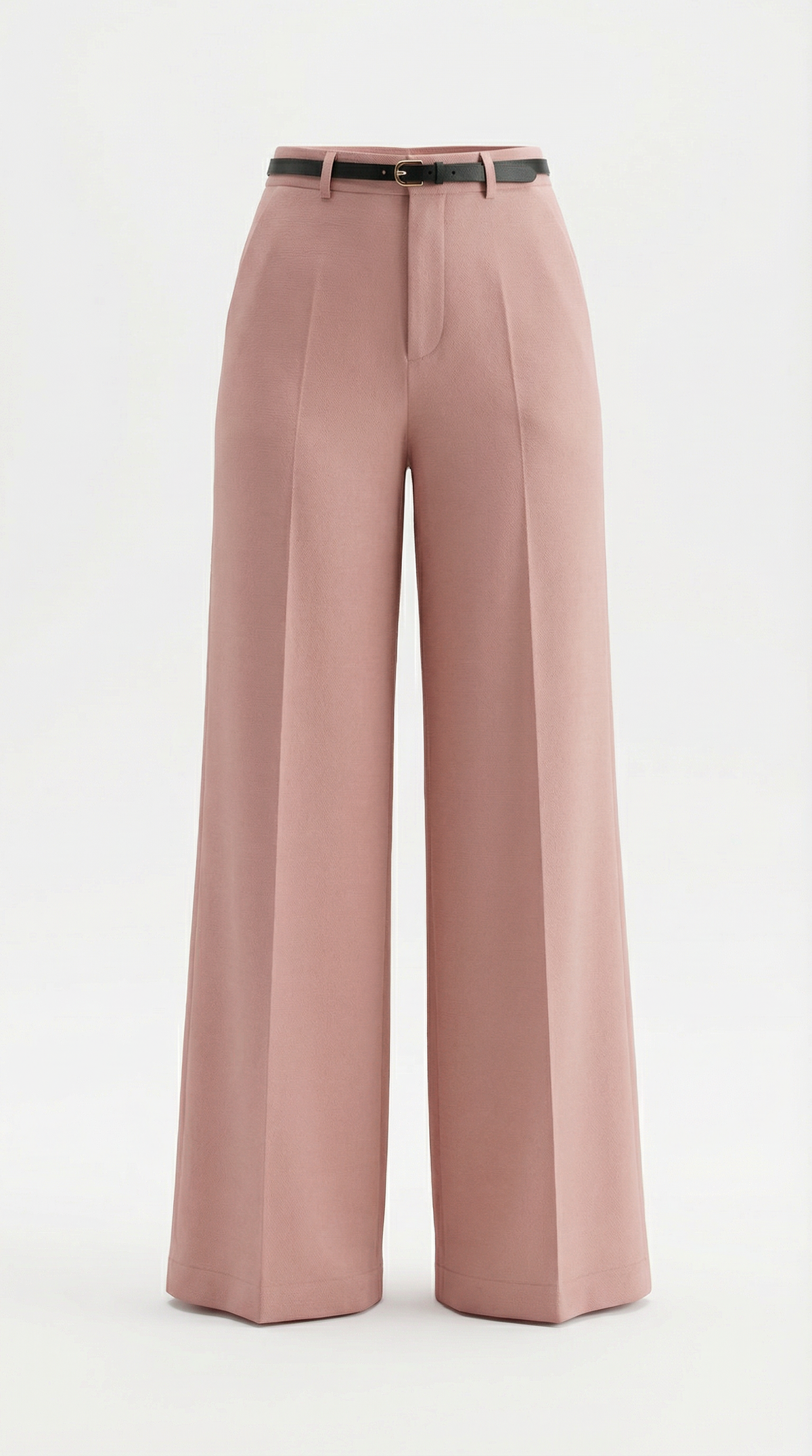 Dames Wide Leg Broek – Hoge Taille Met Ceintuur