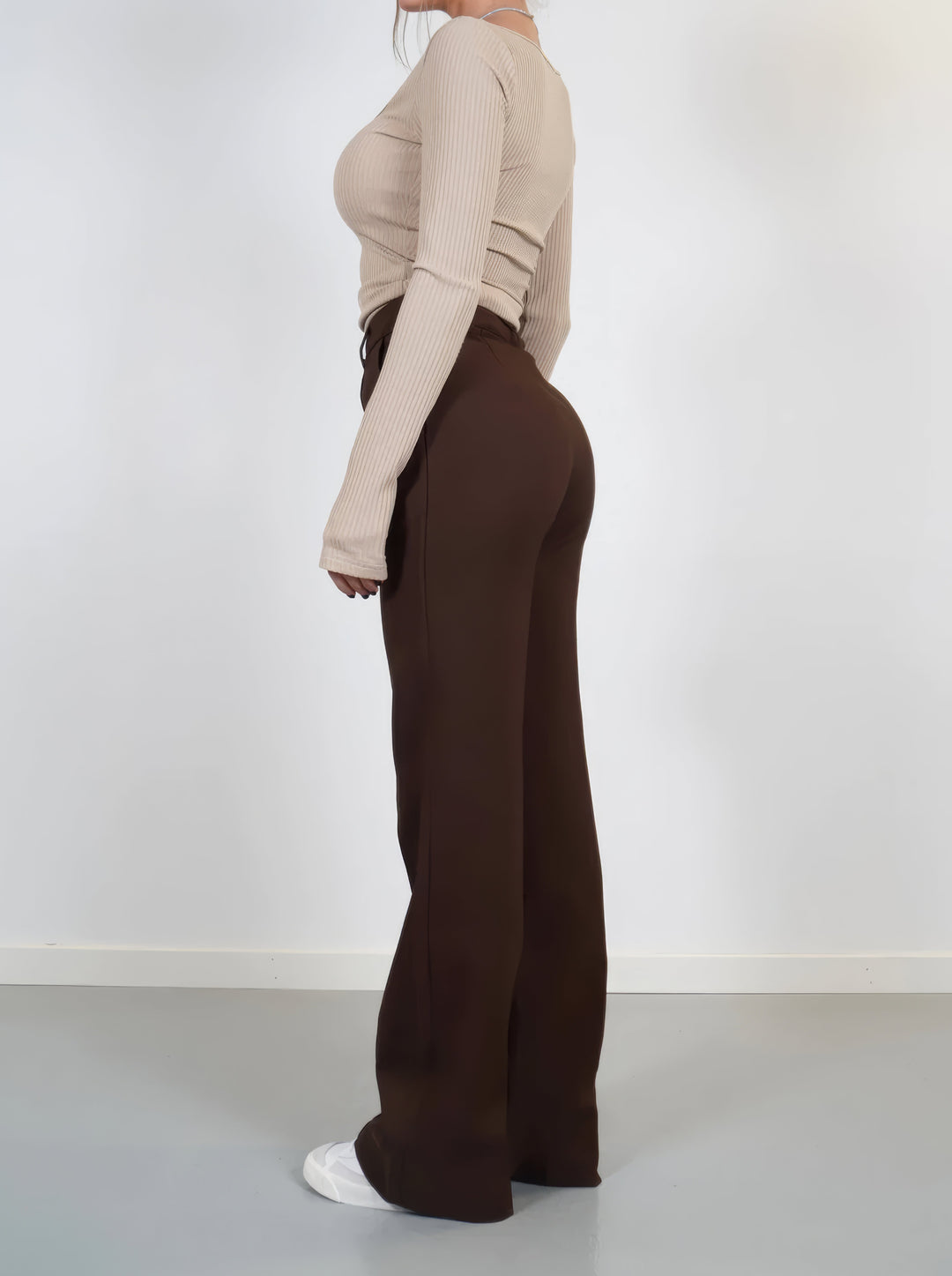 Lioren – Stijlvolle Wijde Broek Met Kreukvrije Finish en Tijdloze Pasvorm