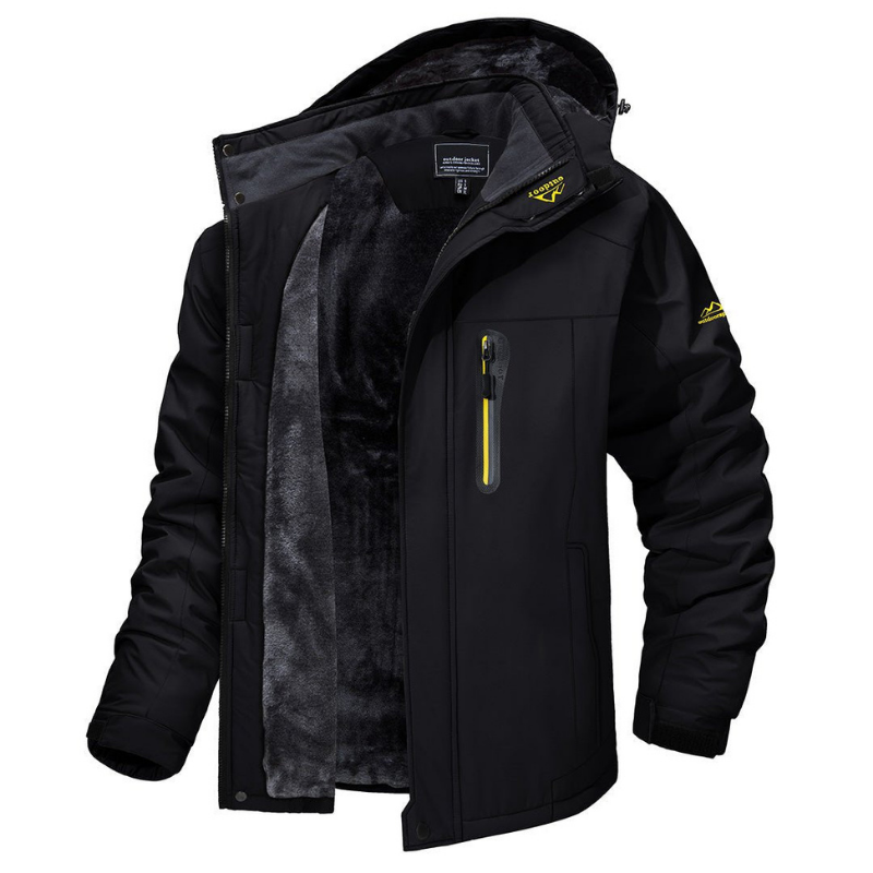 Warme winterjas softshell – waterafstotend met capuchon