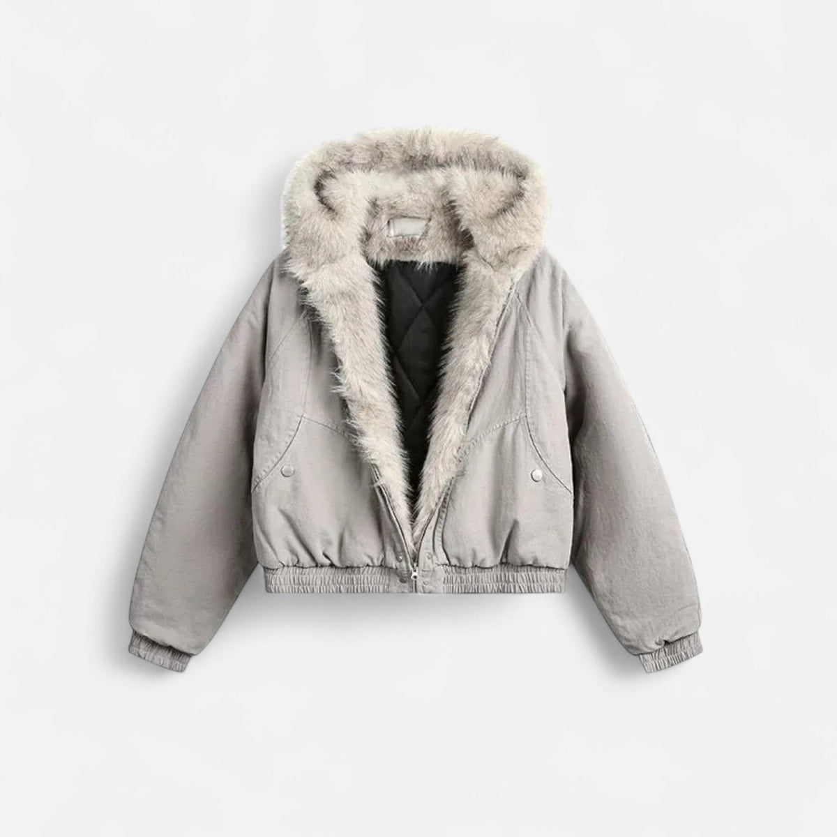 Dames Winterjas Met Kraag – Vintage Jas Dames Warm Elegant Winter