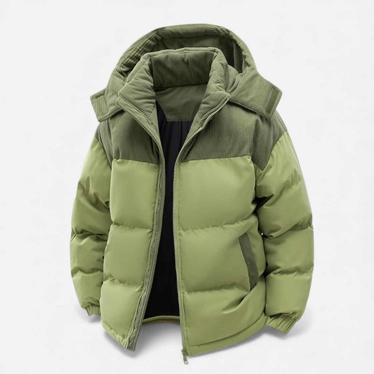 Heren Winterjas Warm – Fleece Gevoerd Winterjack Heren Met Afneembare Capuchon