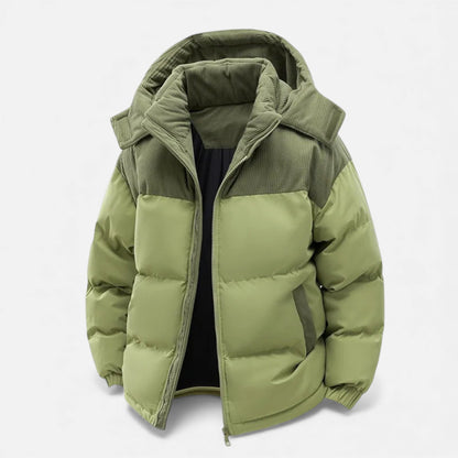 Heren Winterjas Warm – Fleece Gevoerd Winterjack Heren Met Afneembare Capuchon