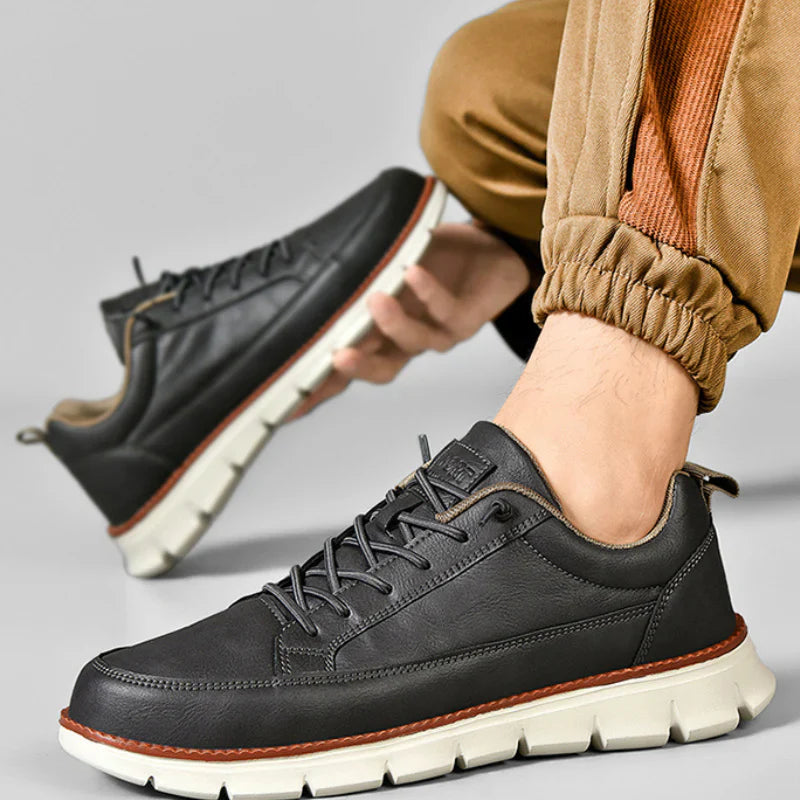 Heren Leren Sneakers – Lichtgewicht Draagcomfort
