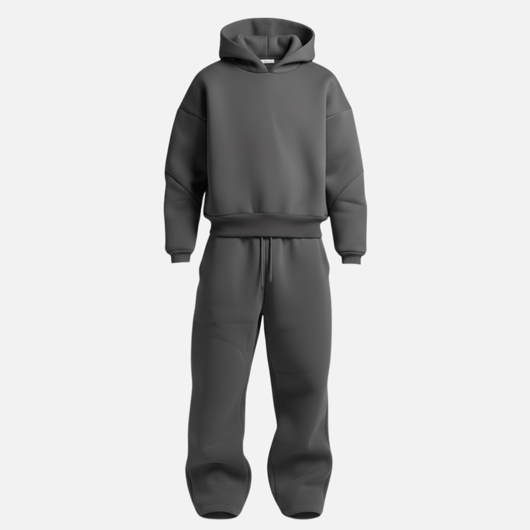 Heren Trainingspak Oversized - Hoodie en Joggingbroek Set, 2-Delig