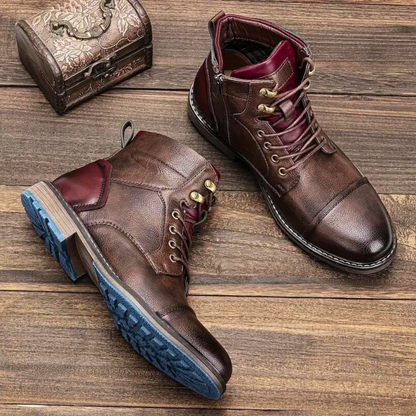 Gravon – Heren Enkelboots Vintage Look en Weerbestendig Design