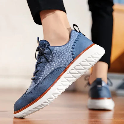 Heren Sneakers van Leer – Lichtgewicht, Ademend & Comfortabel Voetbed