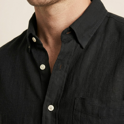 Luca – Linnen Overhemd Heren Zomer Casual Overhemd Heren Slim Fit Shirt