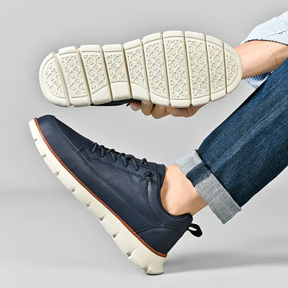 Heren Leren Sneakers – Lichtgewicht Draagcomfort