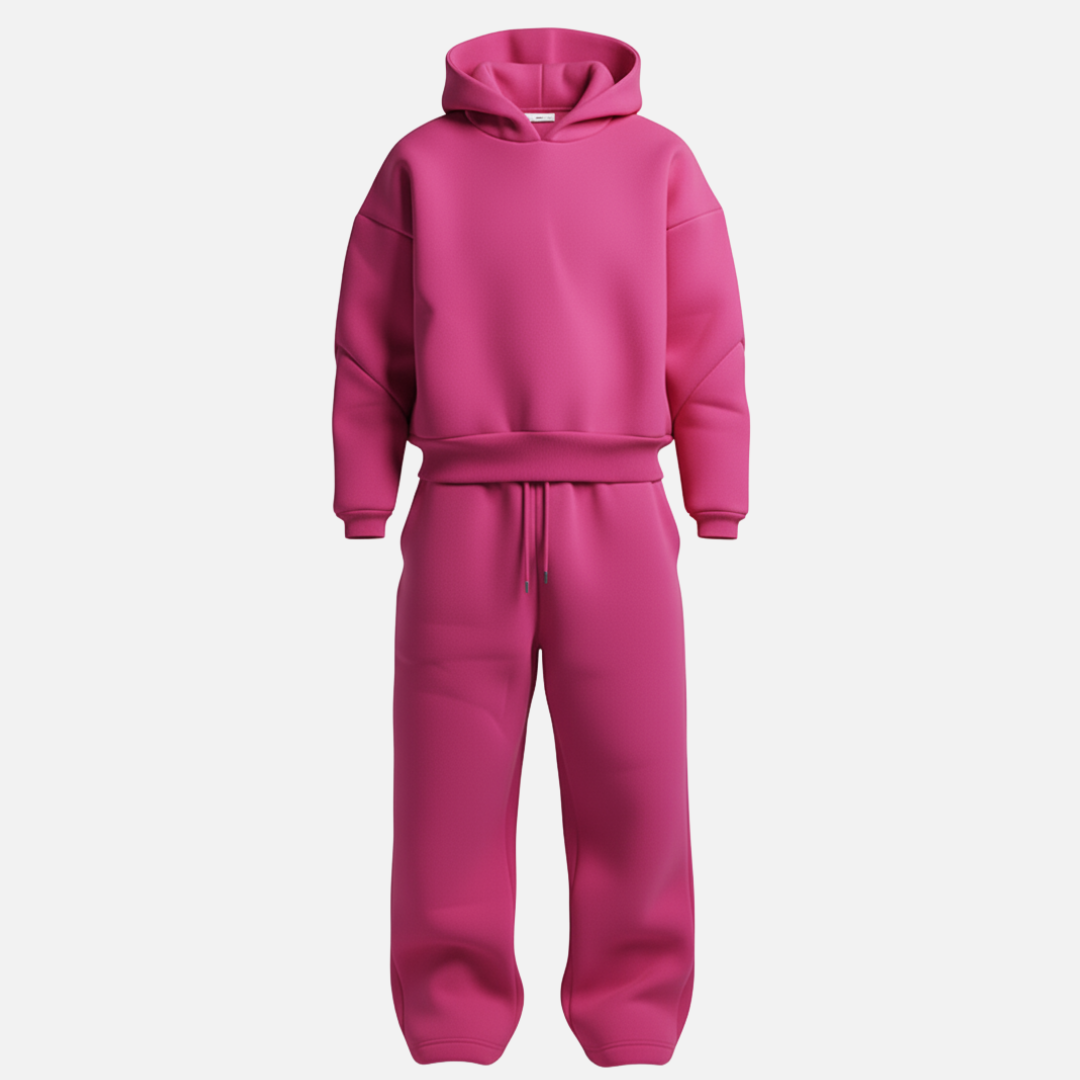 Heren Trainingspak Oversized - Hoodie en Joggingbroek Set, 2-Delig