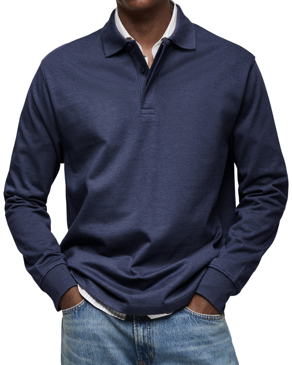 Levano – Heren Winterpolo Langemouw Klassiek Stijlvol
