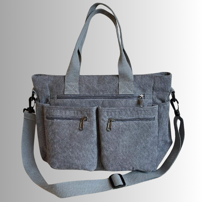 Dames Shopper Tas – Corduroy Schoudertas Groot