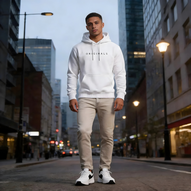Heren Hoodie met Capuchon - Zachte Warme Sweater voor Najaar en Winter