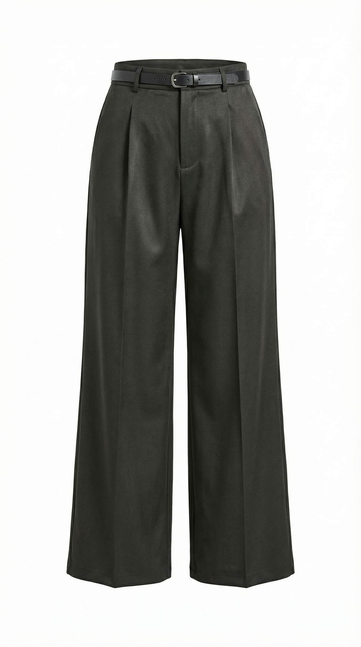 Dames Wide Leg Broek – Hoge Taille Met Ceintuur