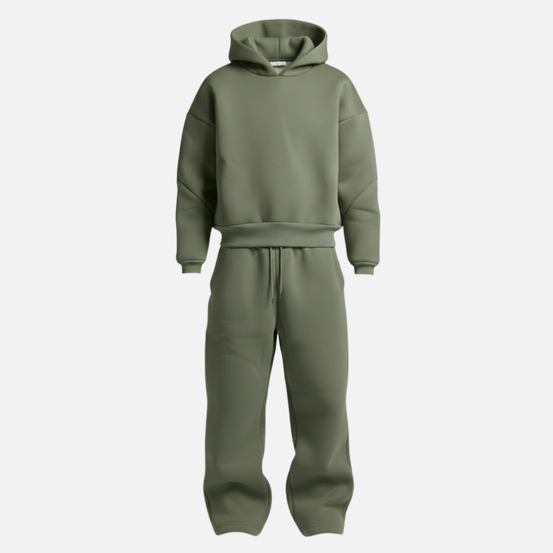 Heren Trainingspak Oversized - Hoodie en Joggingbroek Set, 2-Delig