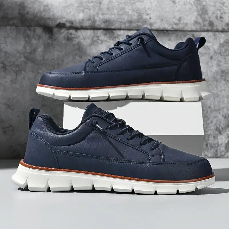 Heren Leren Sneakers – Lichtgewicht Draagcomfort