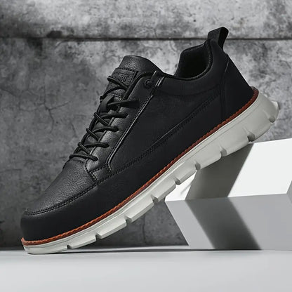 Heren Leren Sneakers – Lichtgewicht Draagcomfort