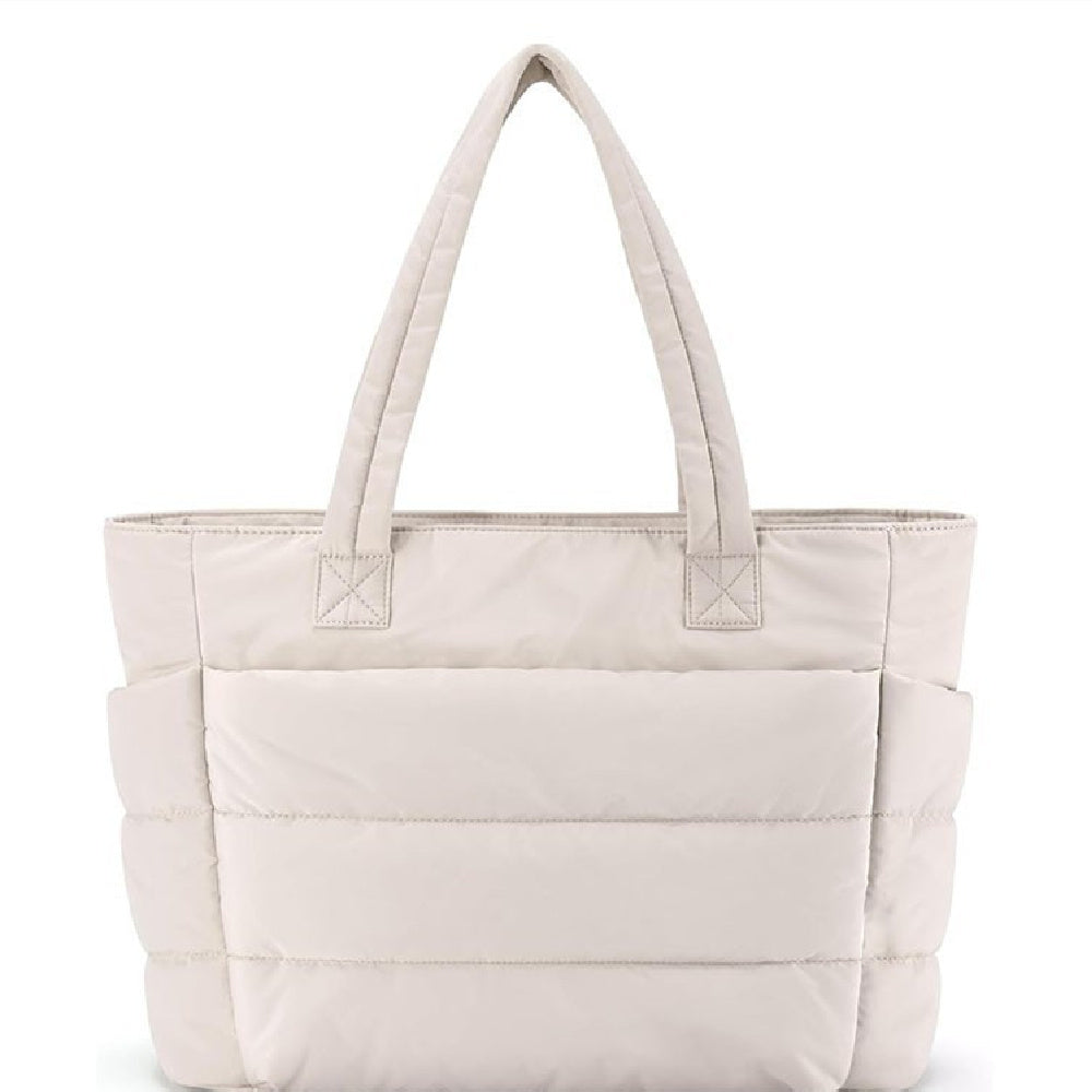 Dames Shopper Tas – Gewatteerde Schoudertas Licht & Ruim