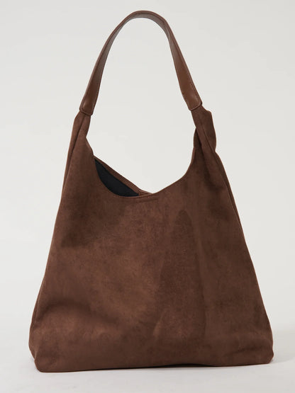Dames Schoudertas Set – Suède Look Tas Met Clutch
