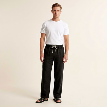 Cas – Linnen Broek Heren Zomer Luchtige Broek Heren Strandbroek Casual
