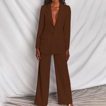 Alessandra – Dames Blazer & Pantalon Set Met Slank Silhouet en Tijdloze Businesslook