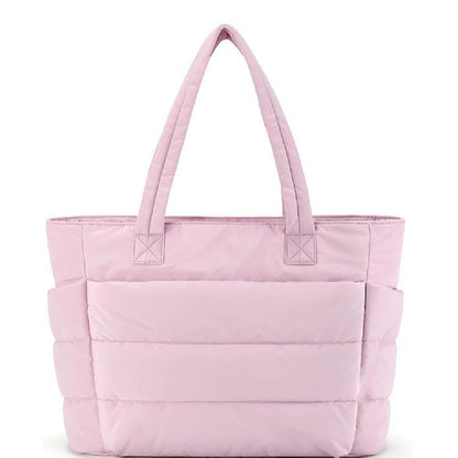 Dames Shopper Tas – Gewatteerde Schoudertas Licht & Ruim