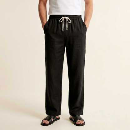 Cas – Linnen Broek Heren Zomer Luchtige Broek Heren Strandbroek Casual