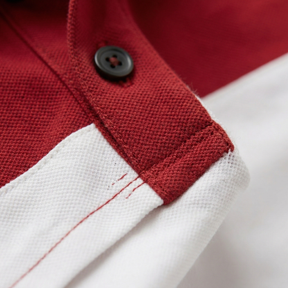 Heren Polo Shirt Korte Mouw Colorblock Poloshirt Casual