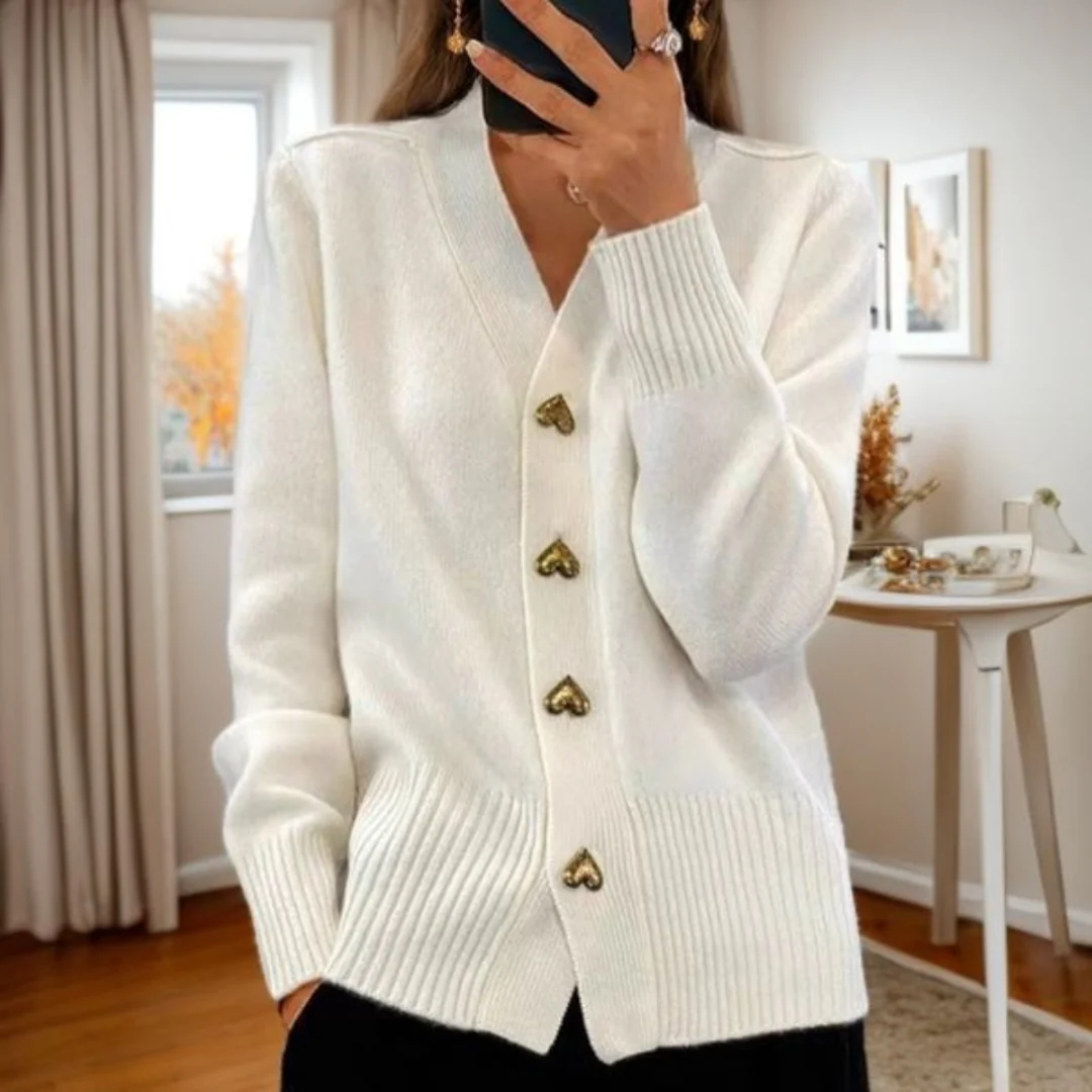 Melaya – Dames Trui Losvallend Warm Elegant Zacht Gebreid Design