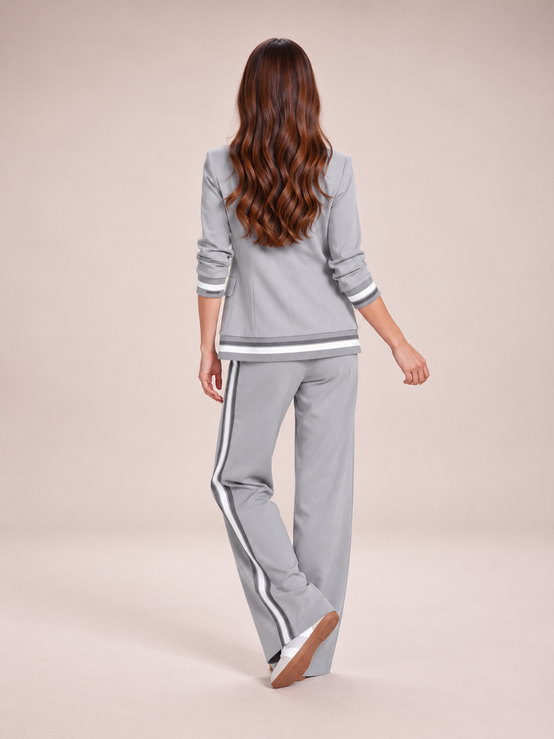 Dames Broekpak met Blazer en Wijde Broek