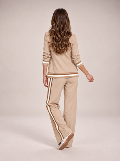 Dames Broekpak met Blazer en Wijde Broek